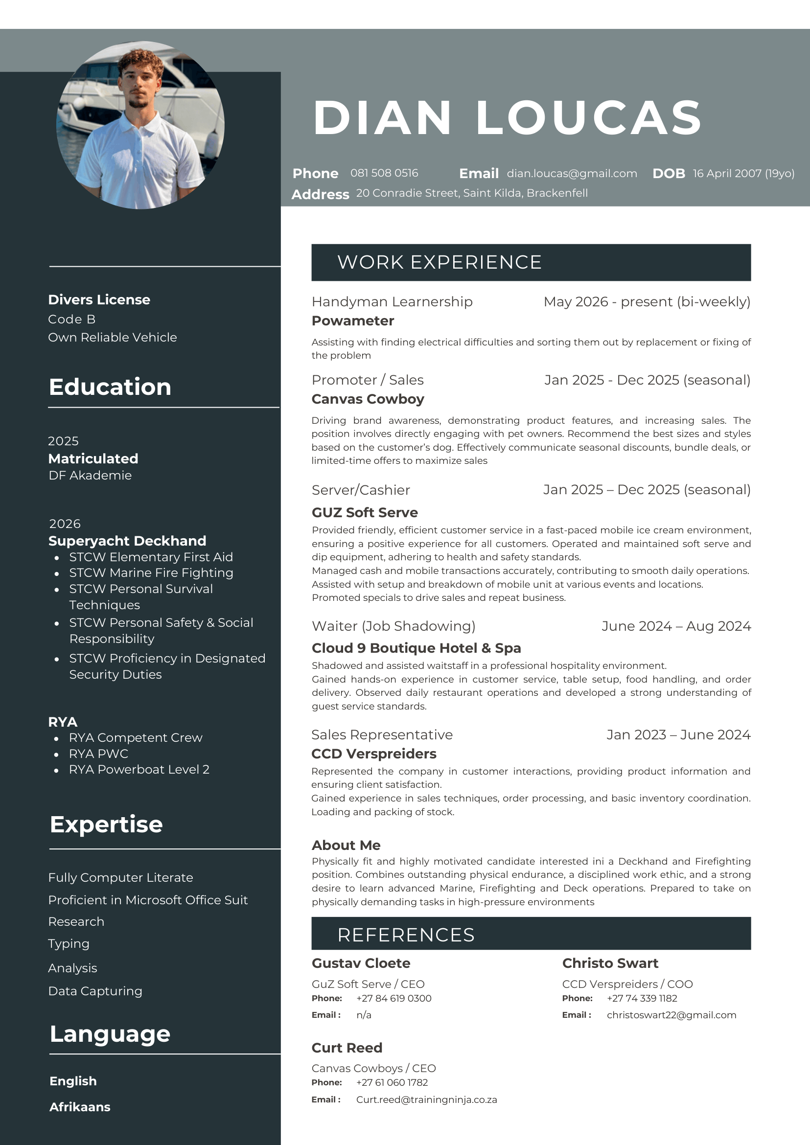 Onshore CV